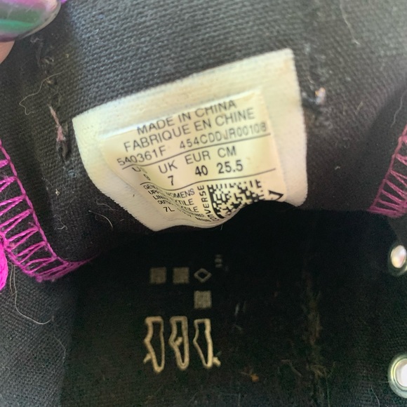 CONVERSE All Star Womens Size 9 Well Worn Grey and Purple - Picture 5 of 5